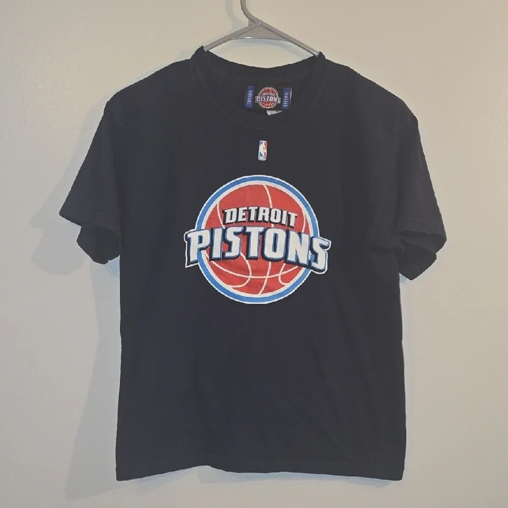 NBA Detroit Pistons Black Short Sleeve Tee Vintage LOT H